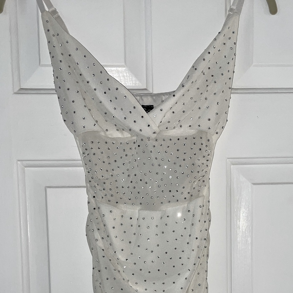 WINDSOR White Mini Sleeveless Dress Homecoming or Pageant